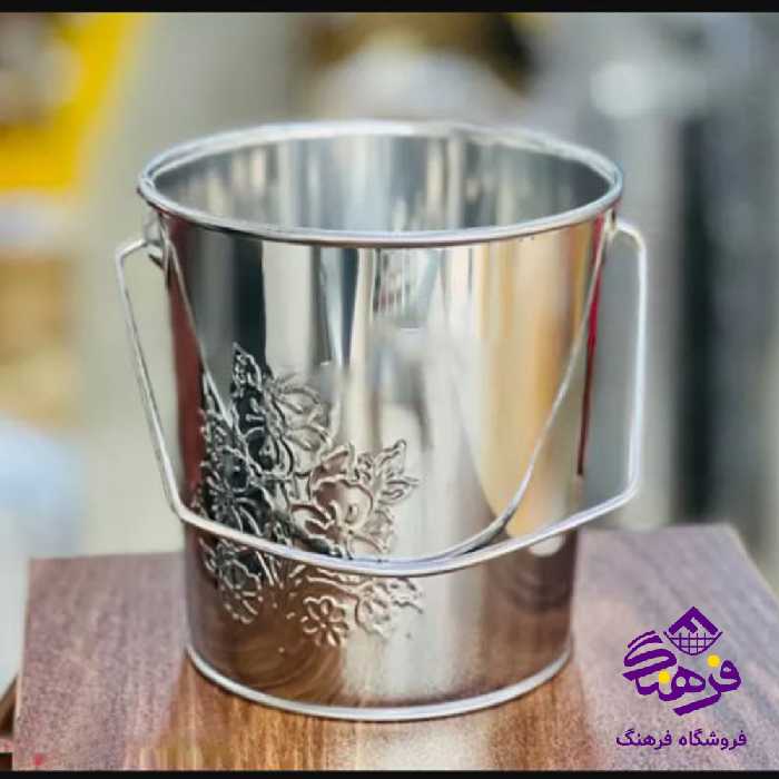 سطل استیل بزرگ