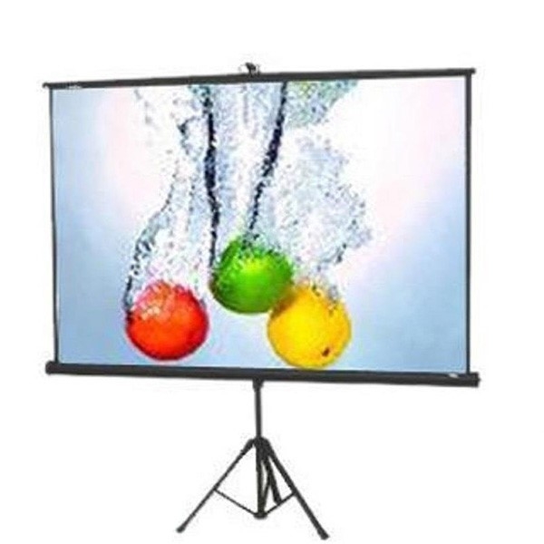 پرده نمایش اسکوپ با ابعاد 1.5 &#xD7; 1.5 متر دستی پایه دار