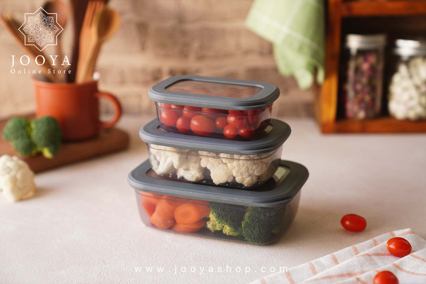 ظرف فریزری فولی لایف در سه سایز کد BNM-0339 مات