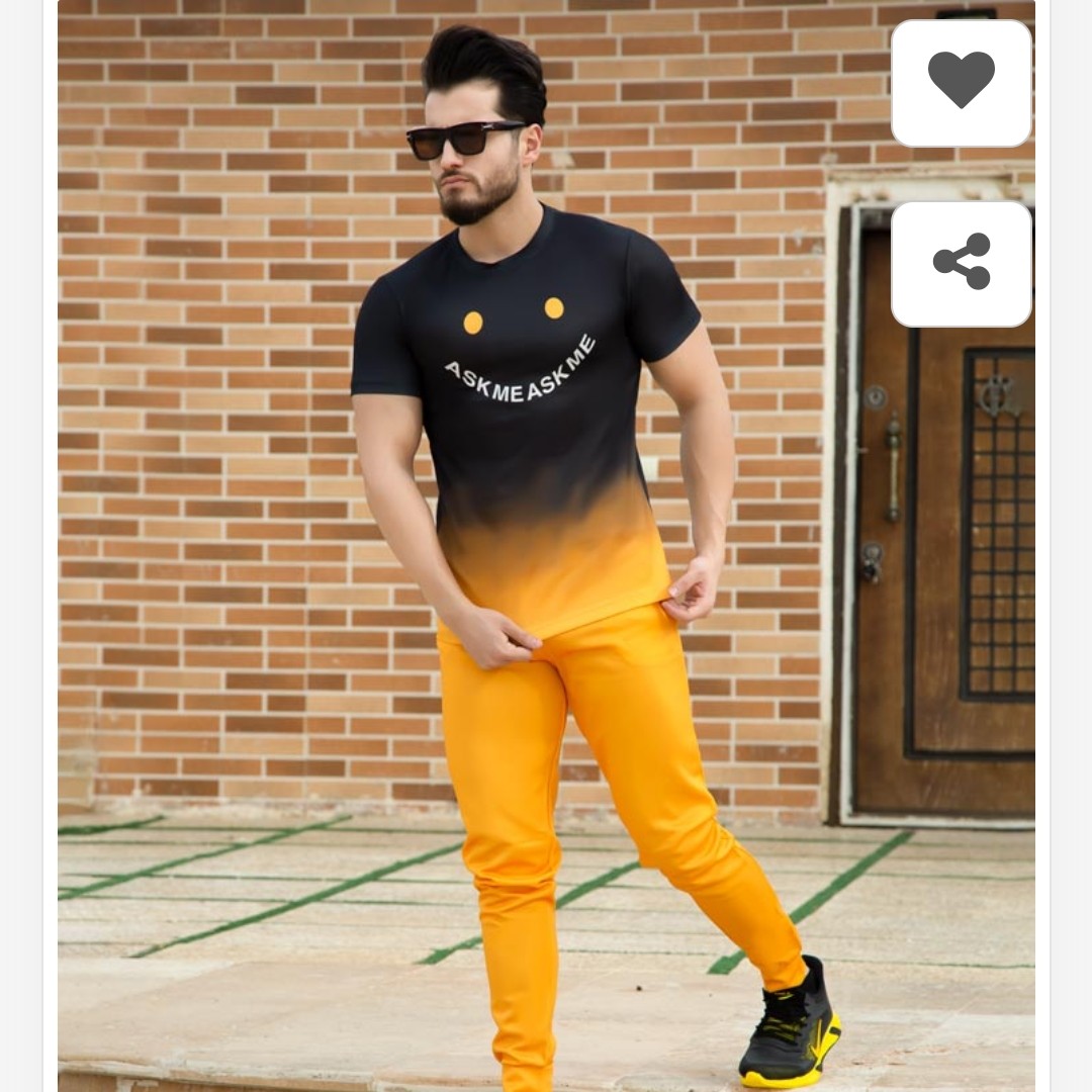 ست تیشرت و شلوار مردانه مدل askme