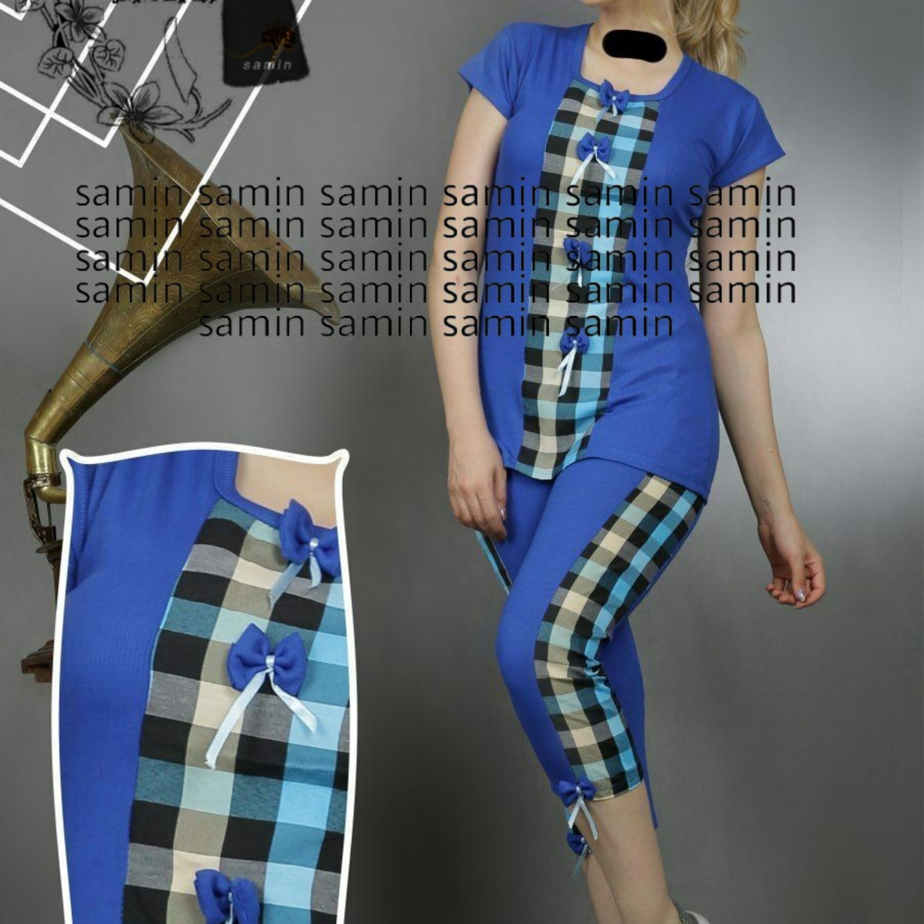 تاپ شلوارک 4خونه دار