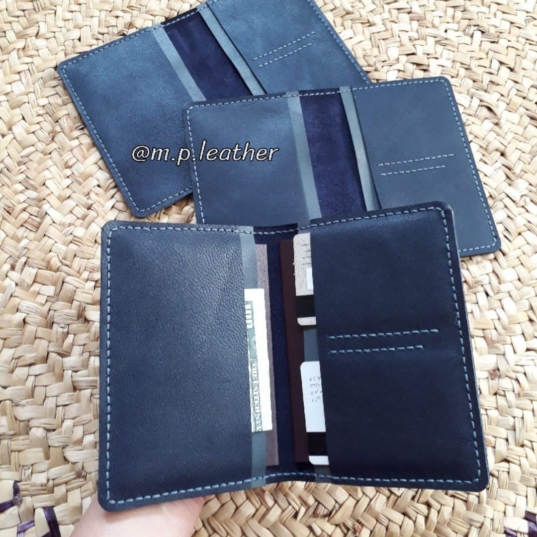 کیف مدارک ، پاسپورت، شناسنامه و کارت چرم بزی دستدوز