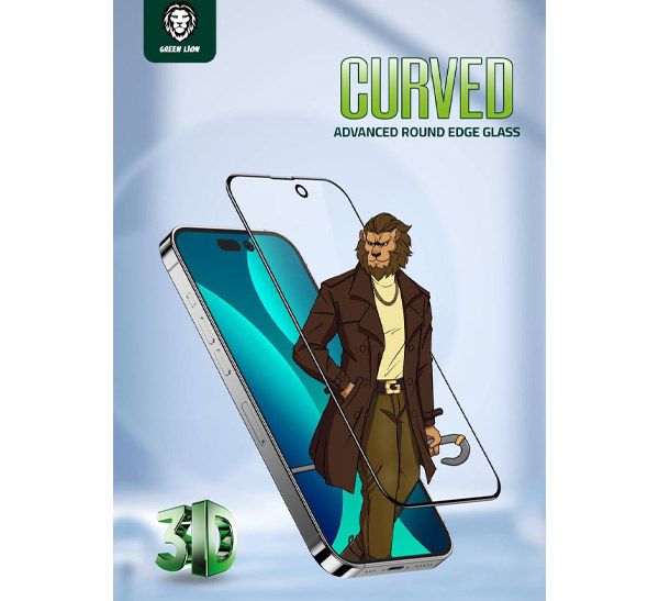 گلس گرین آیفون مدل 3D Curved Tempered برای گوشی iphone14