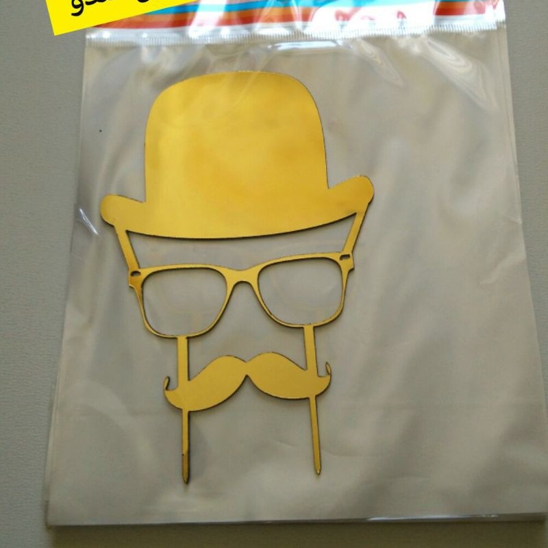 تاپر کیک مردانه رنگ طلایی