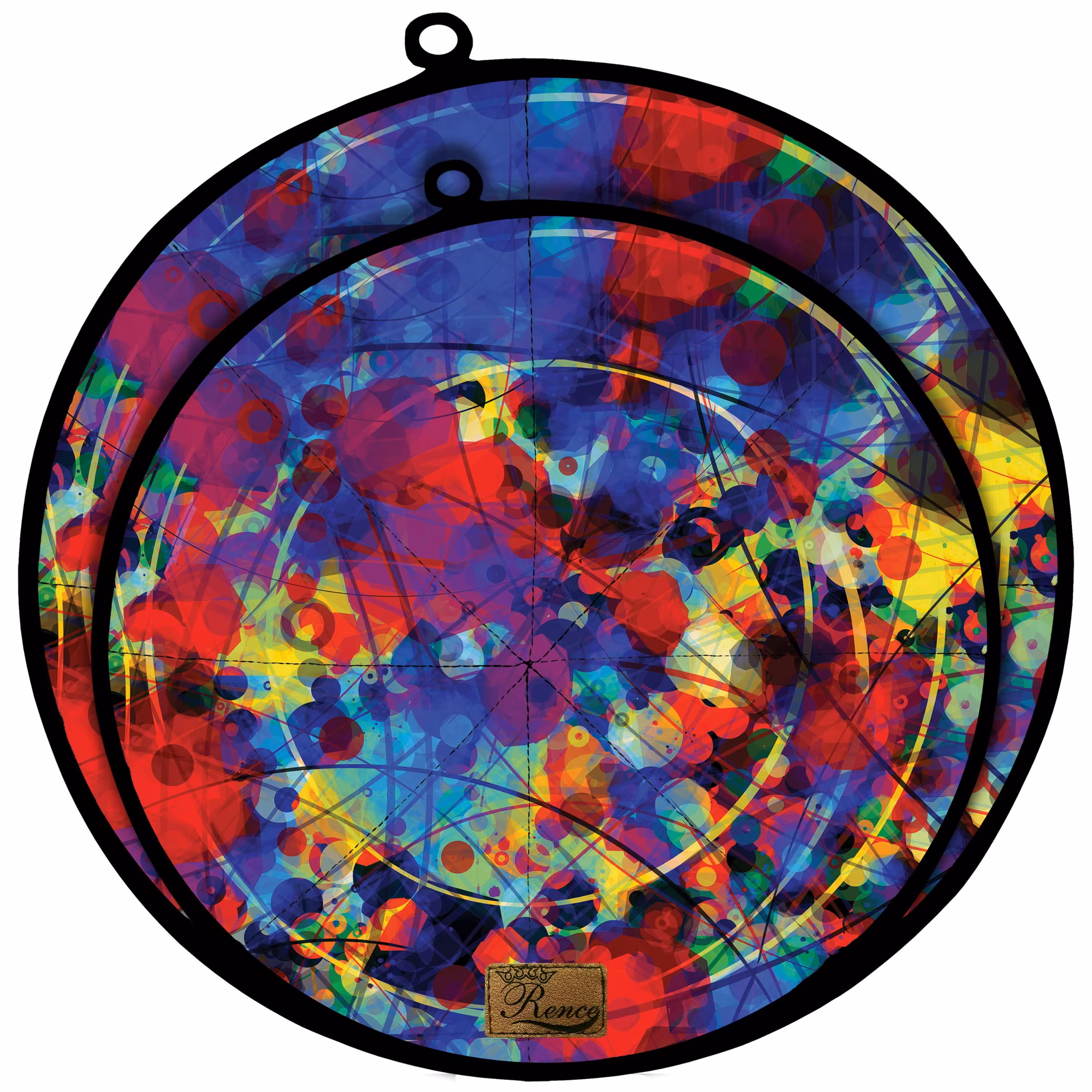 دمکنی ست دو تکه پارچه ای مخمل دو رو چاپ طرح رنگی سایز 25 و 30 مدل B1-505 شرکت رنس