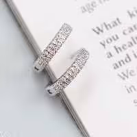 گوشواره حلقه ای نقره اصل عیار925 آبکاری طلا درجه یک برند معتبرGTAرنگ ثابت