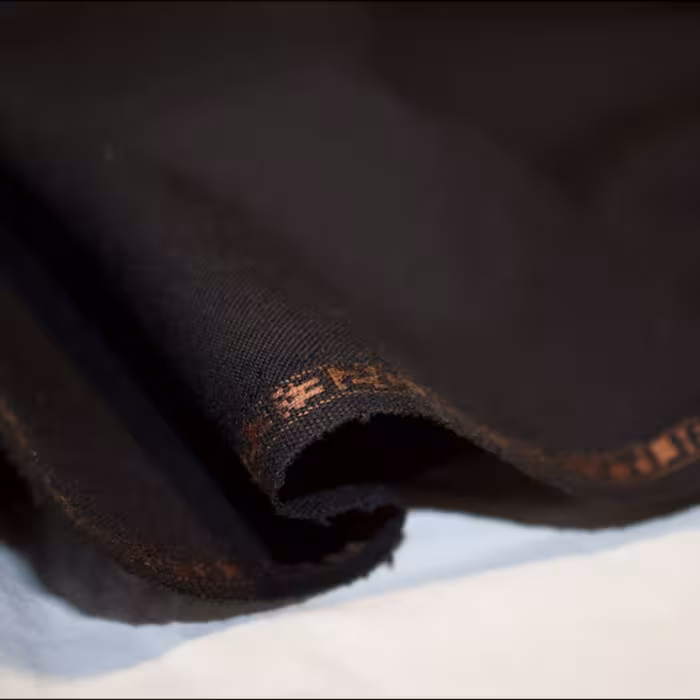  پارچه کت فاستونی سیناتکس  فام مشکی - طرح گاباردین - قواره 1.80 متری 
