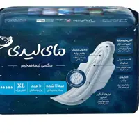نوار بهداشتی بالدار ویژه شب سایز خیلی بزرگ مای لیدی مدل Maxi Thick بسته 10 عددی