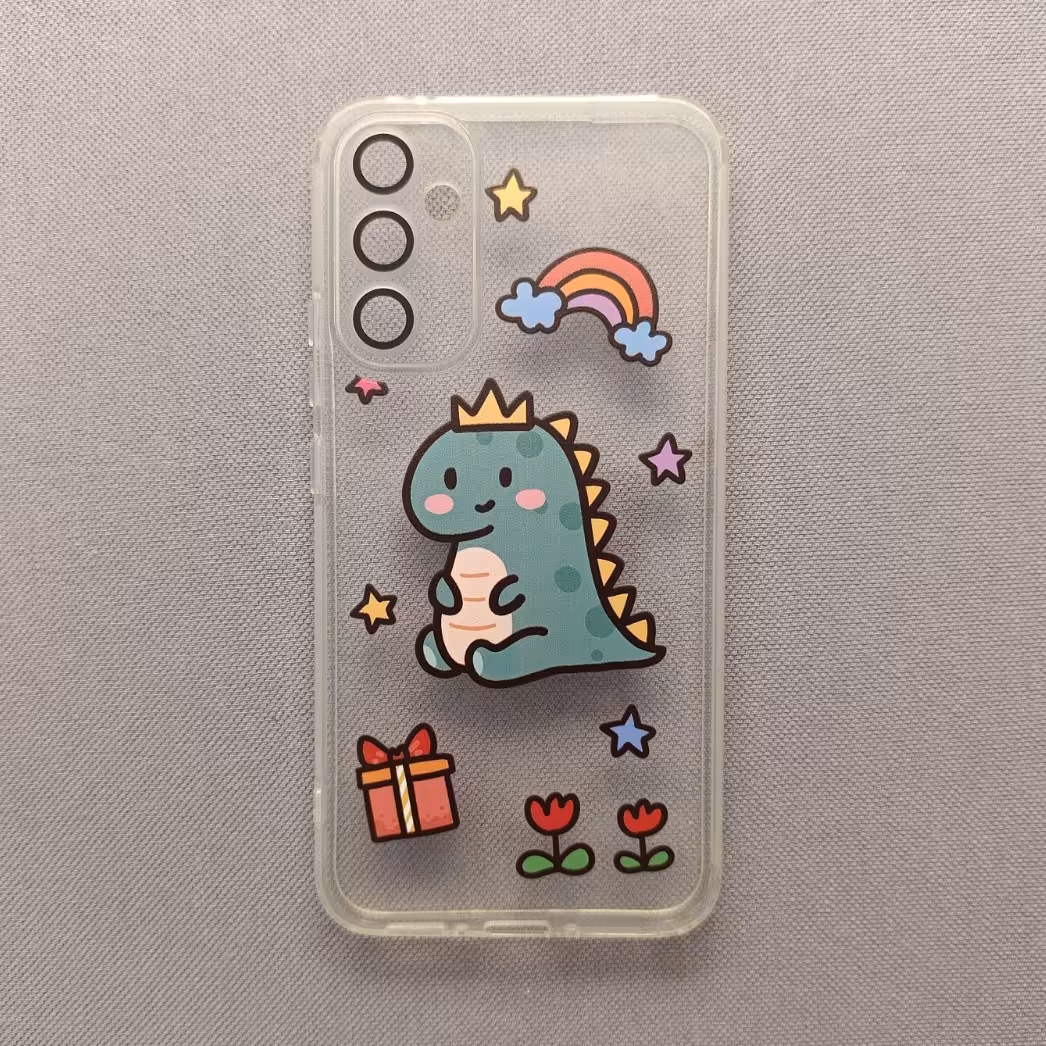 گارد  -  قاب  -  کاور فانتزی ژله ای استیکر دیزاین  مناسب برای سامسونگ Galaxy A34