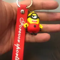 جا کلیدی سیلیکونی همراه آویز طرح مینیون minion
