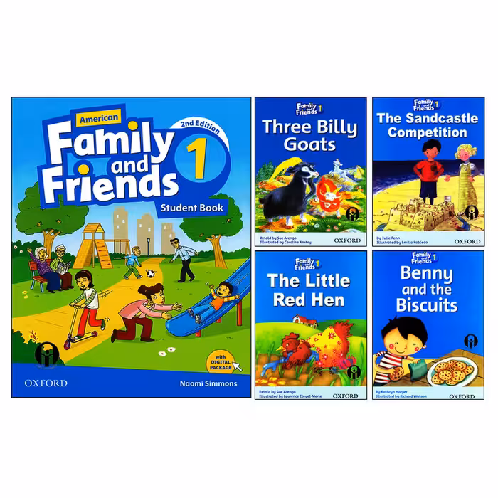 کتاب Family and Friends 1 اثر جمعی از نویسندگان انتشارات الوندپویان پنج جلدی