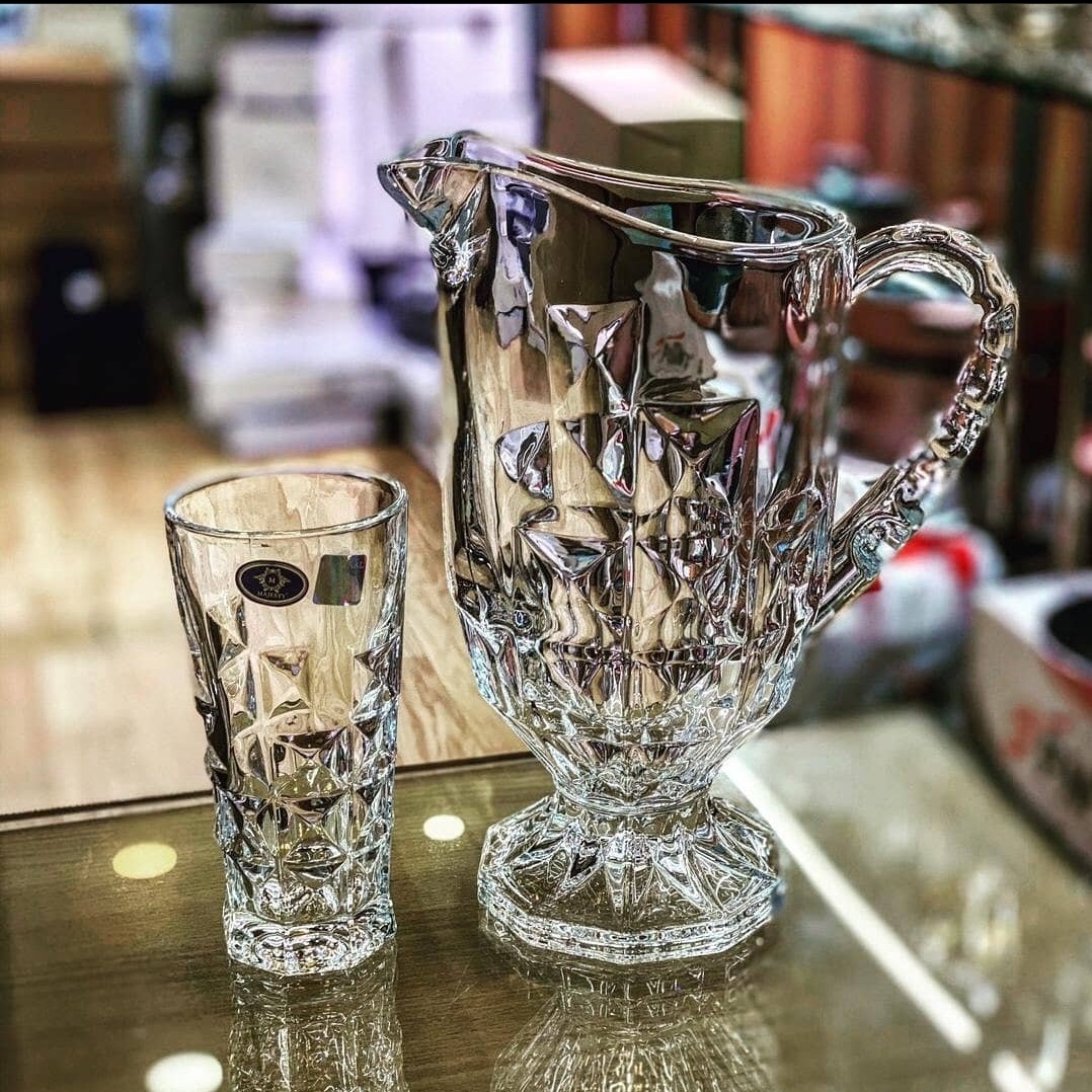 پارچ و لیوان آکومارین 