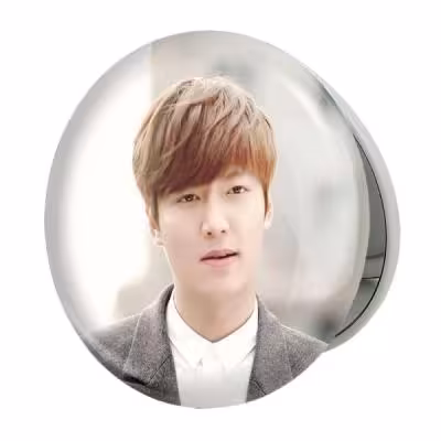 آینه جیبی خندالو طرح لی مین هو Leemin ho مدل تاشو کد 20909