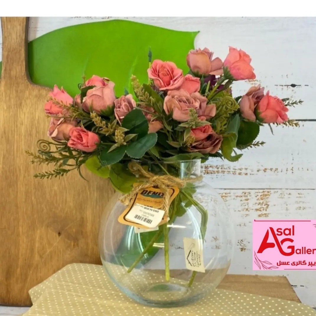 گلدان شیشه ای تپل