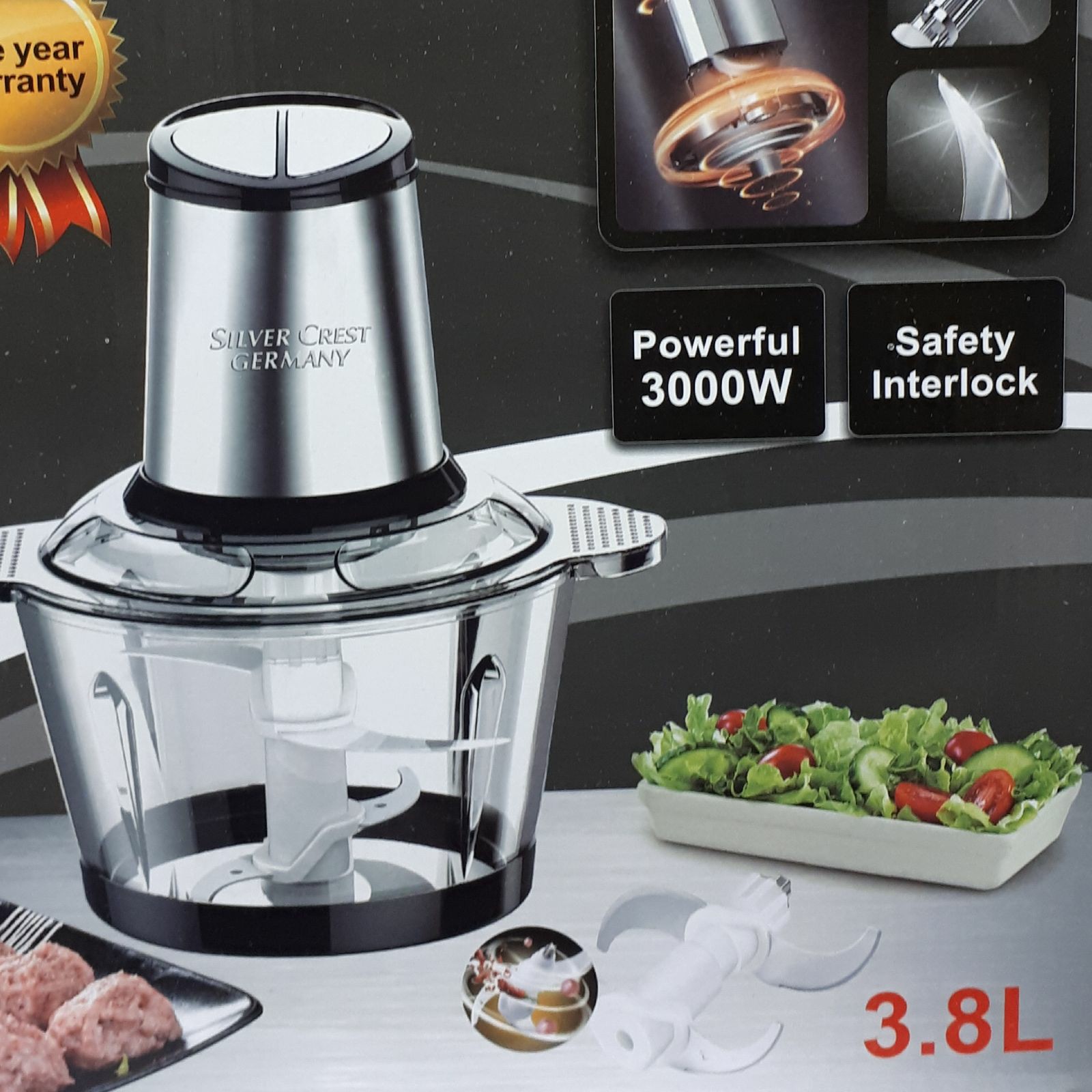 خرد کن سیلور کرست 3و8لیتری مدل SL2021