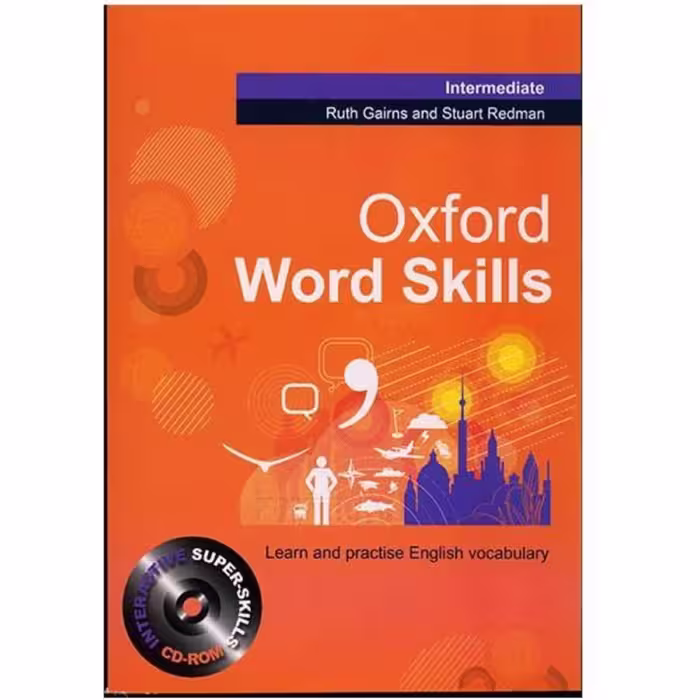کتاب آموزش زبان axford word skills intermediate   همراه با لوح فشرده کتاب