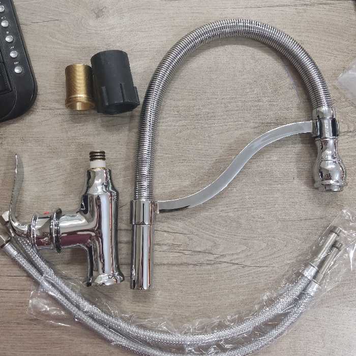 شیر شاوری  ظرفشویی کروم