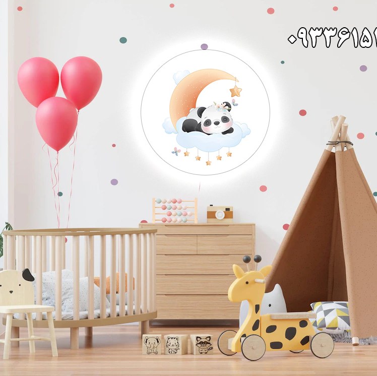 چراغ خواب کودک طرح بچه پاندا ناز (پس کرایه)