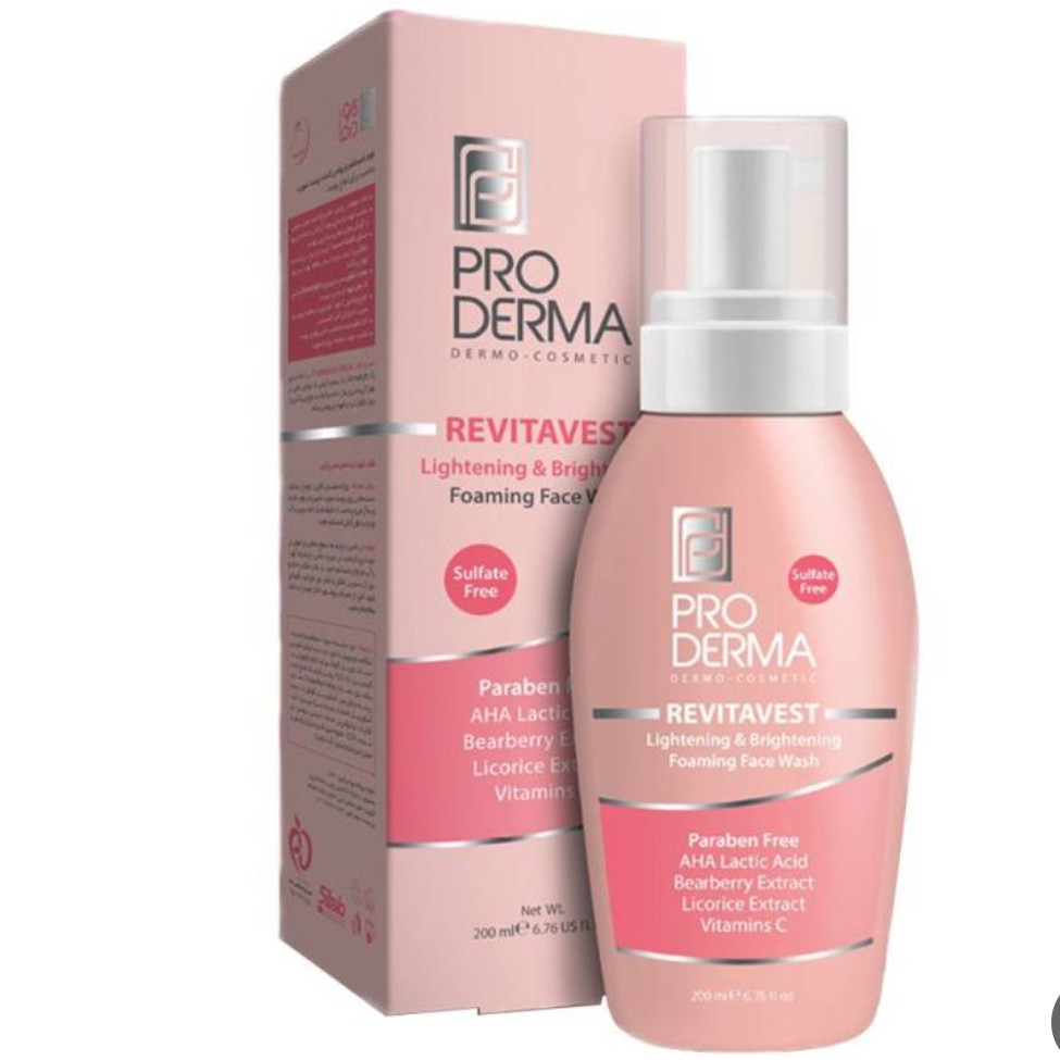 فوم شستشو و روشن کننده پرودرما