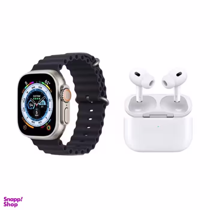 ساعت هوشمند ET22 ULTRA MAX به همراه ایرفون بلوتوثی طرح AirPod