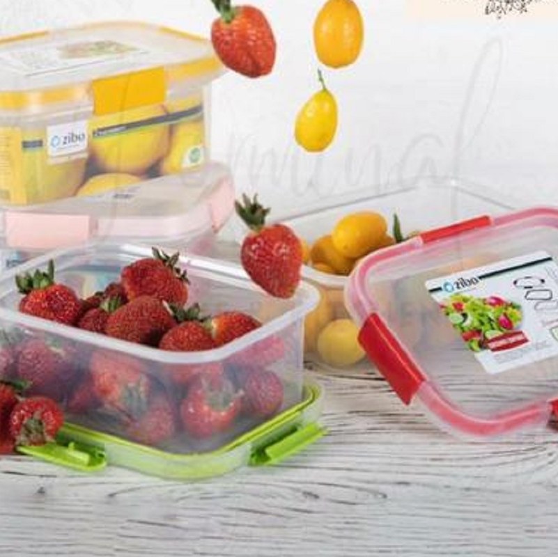 ظرف فریزری مستطیل 600 میلی لیتر زیبا مدل گاپانا در رنگهای زرد و سبز