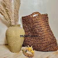 ساک خرید قلاب بافی ساحلی، تابستانی و مسافرتی شیک و کاربردی