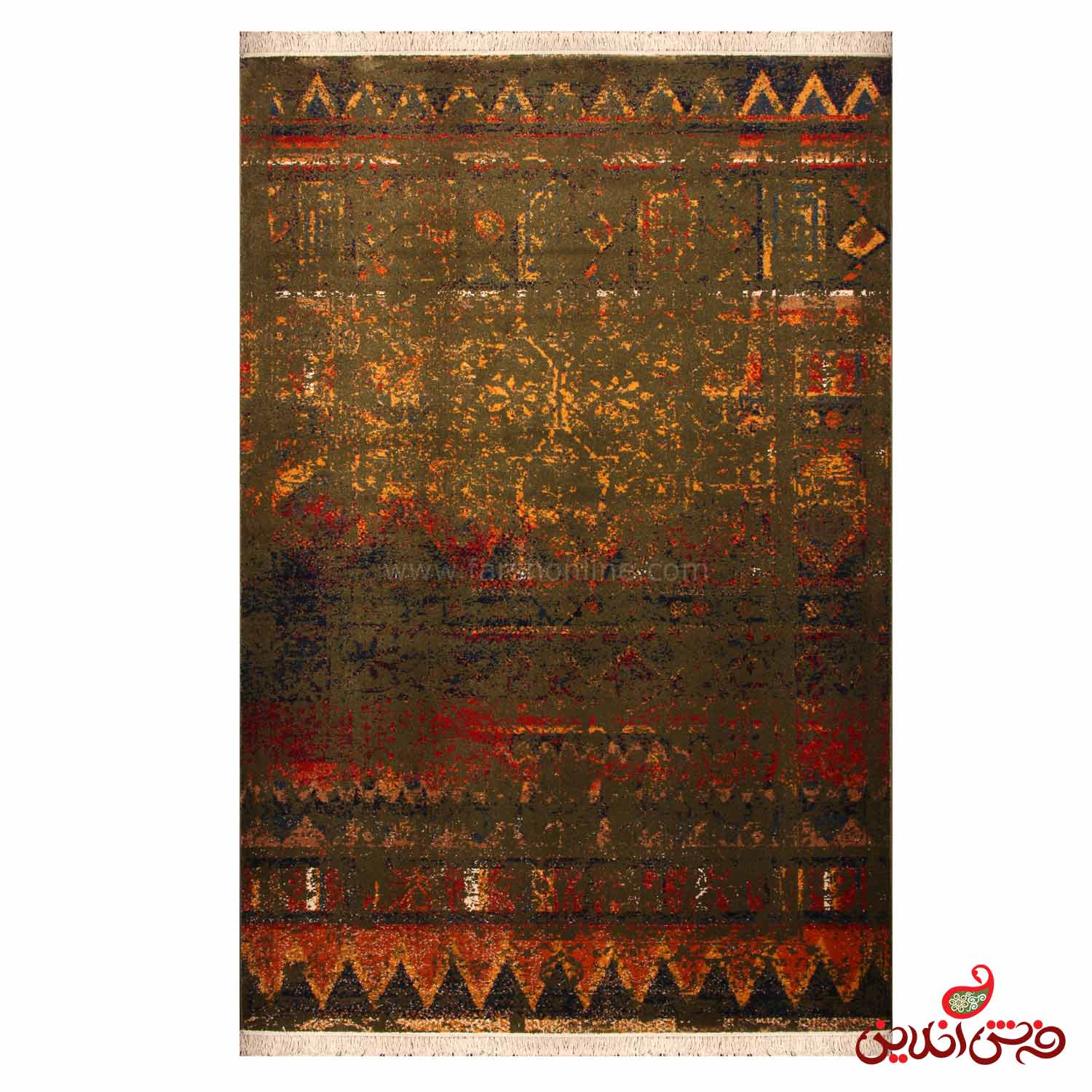 فرش ساوین کد 2091 سبز