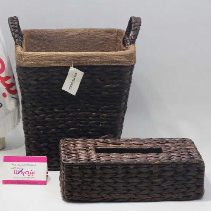 سطل و دستمال حصیری