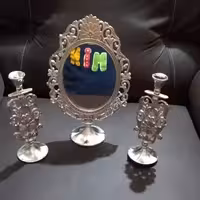 آینه و شمعدان  سایز کوچک