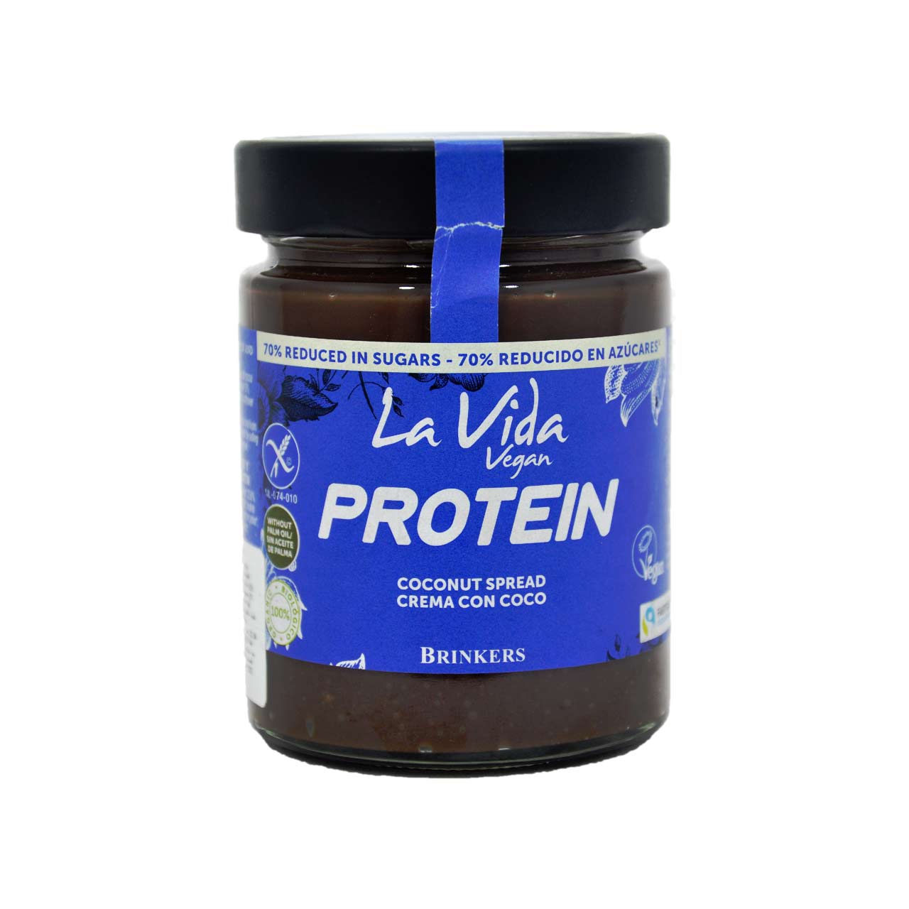 کره نارگیل شکلاتی پروتئینی کم شکر 270 گرم لا ویدا - la vida