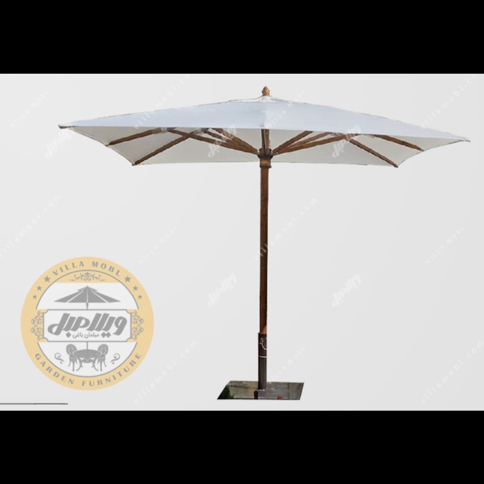 سایبان چتری چوبی مدل الدورا مربع ارسال پس کرایه 