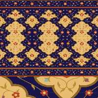 وکتور طرح کاشی کاری اسلامی شماره 92 - گرافیک با طعم تربچه