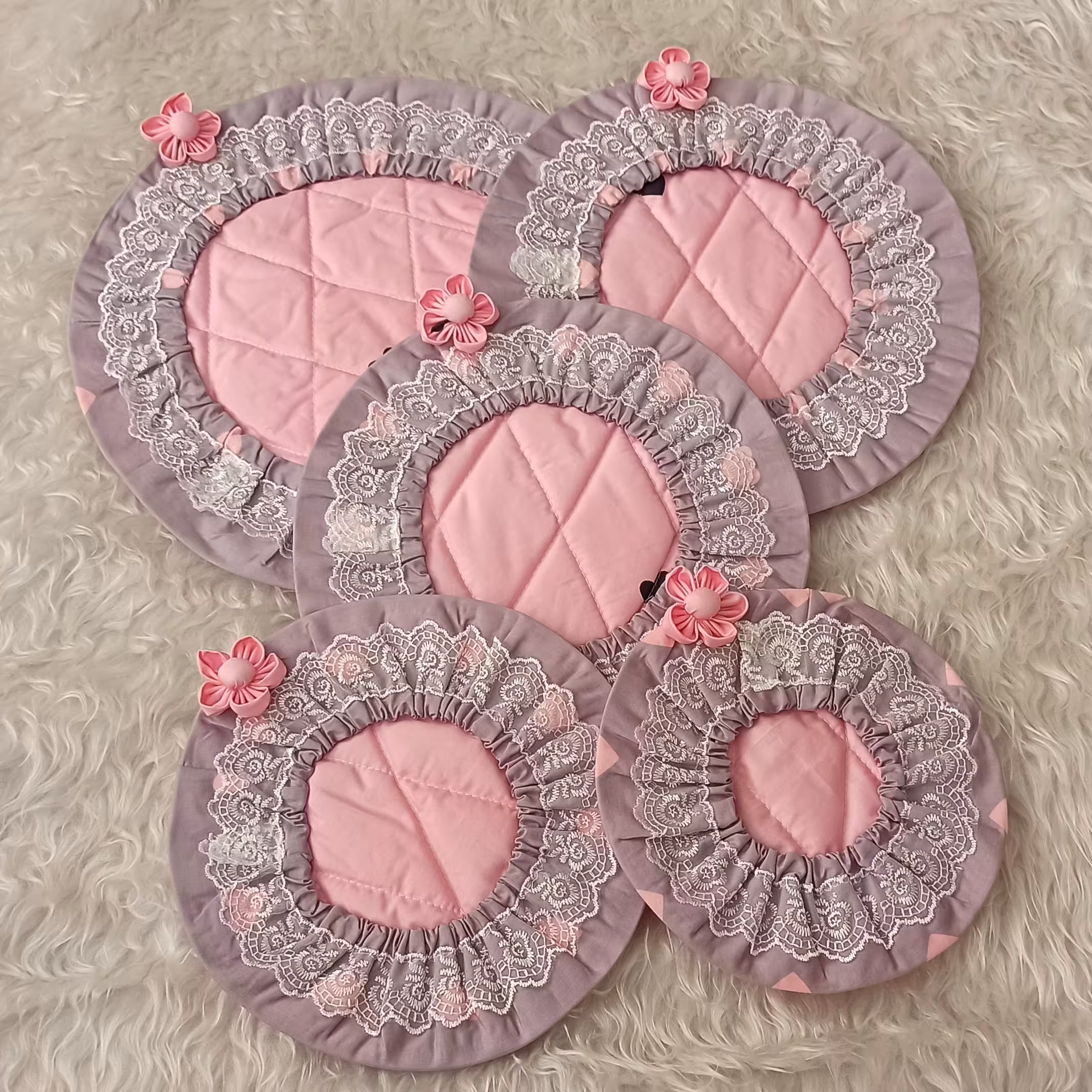 دمکنی 5 سایز شکوفه کتان نخ