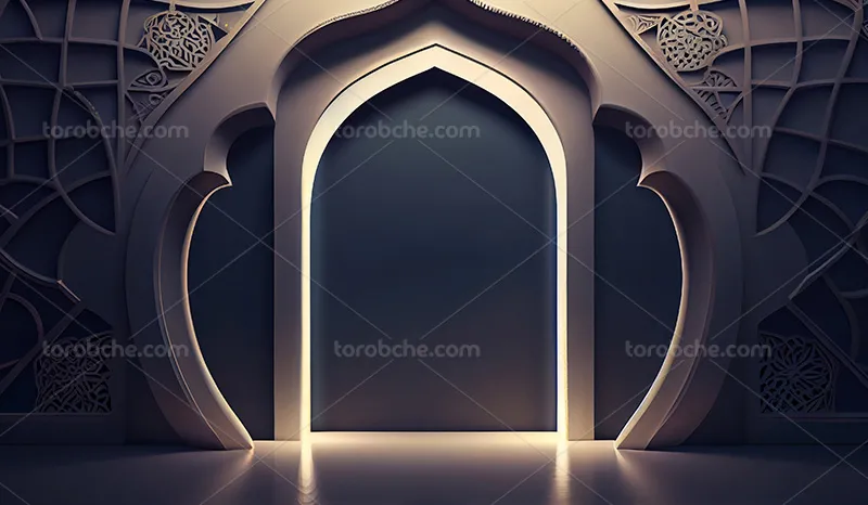 بک دراپ عکاسی محراب سنتی | گرافیک با طعم تربچه