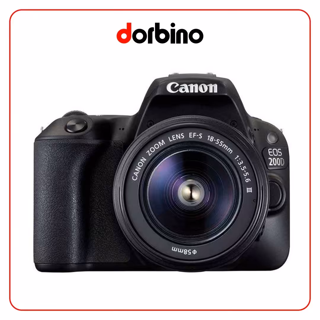 دوربین عکاسی کانن Canon EOS 200D Kit 18-55mm f/3.5-5.6 IS STM - فروشگاه دوربین دوربینو