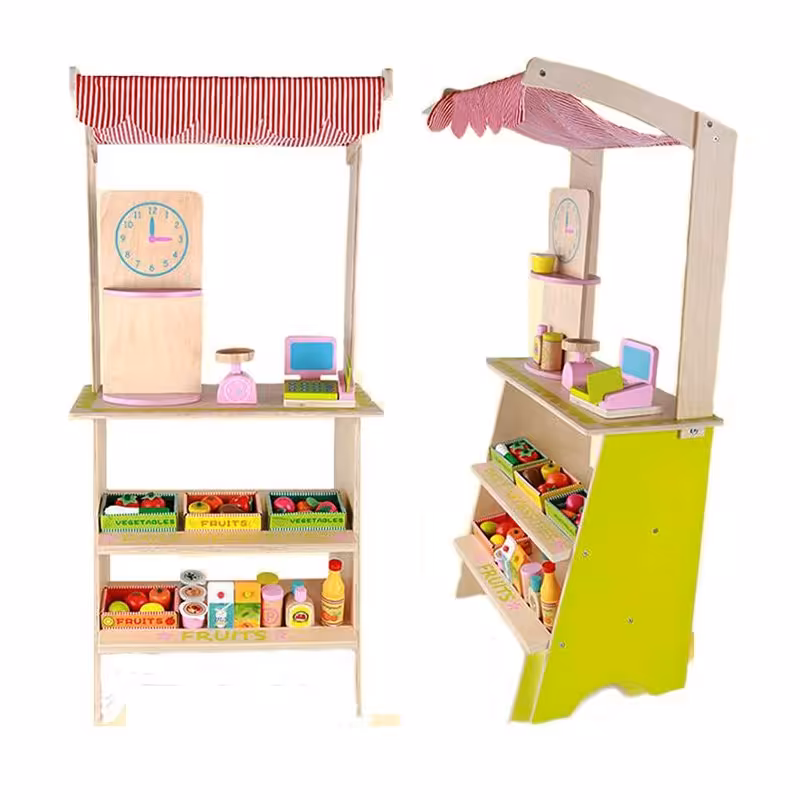 اسباب بازی چوبی سوپرمارکت کودک مدل 1954