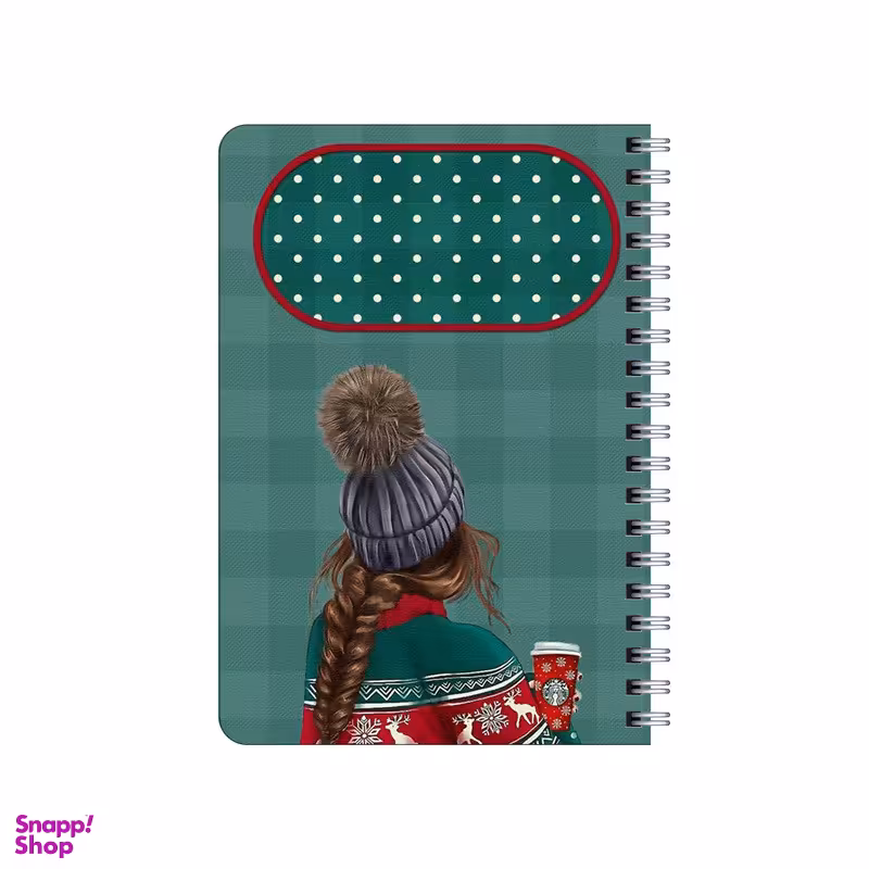 دفترچه یادداشت بامبیلیپ مدل چوبی طرح دختر و استایل زمستانی کد 6767244
