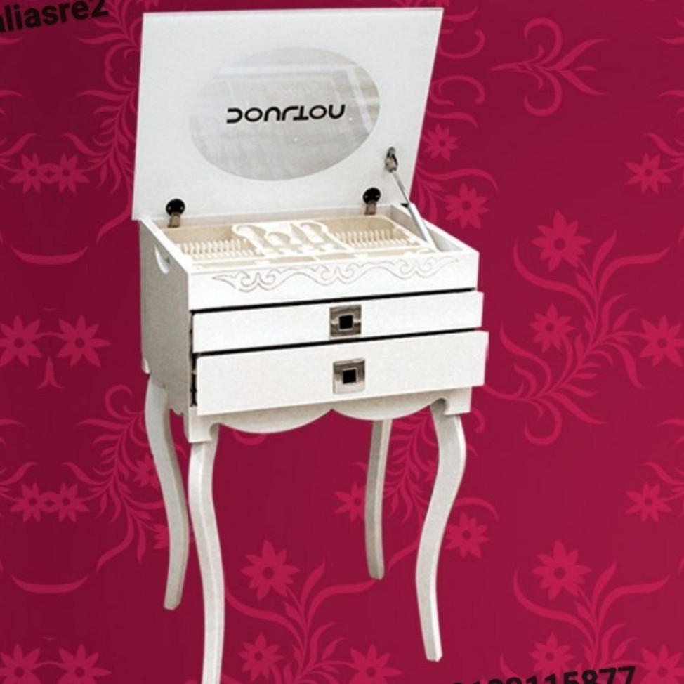 کنسول قاشق چنگال 
رنگ قهوه ای وسفید
