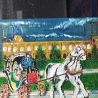 نقاشی برجسته روی چوب دوتکه