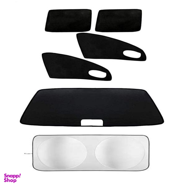 آفتابگیر شیشه خودرو مدل Star180 مناسب برای پژو 206 مجموعه 6 عددی