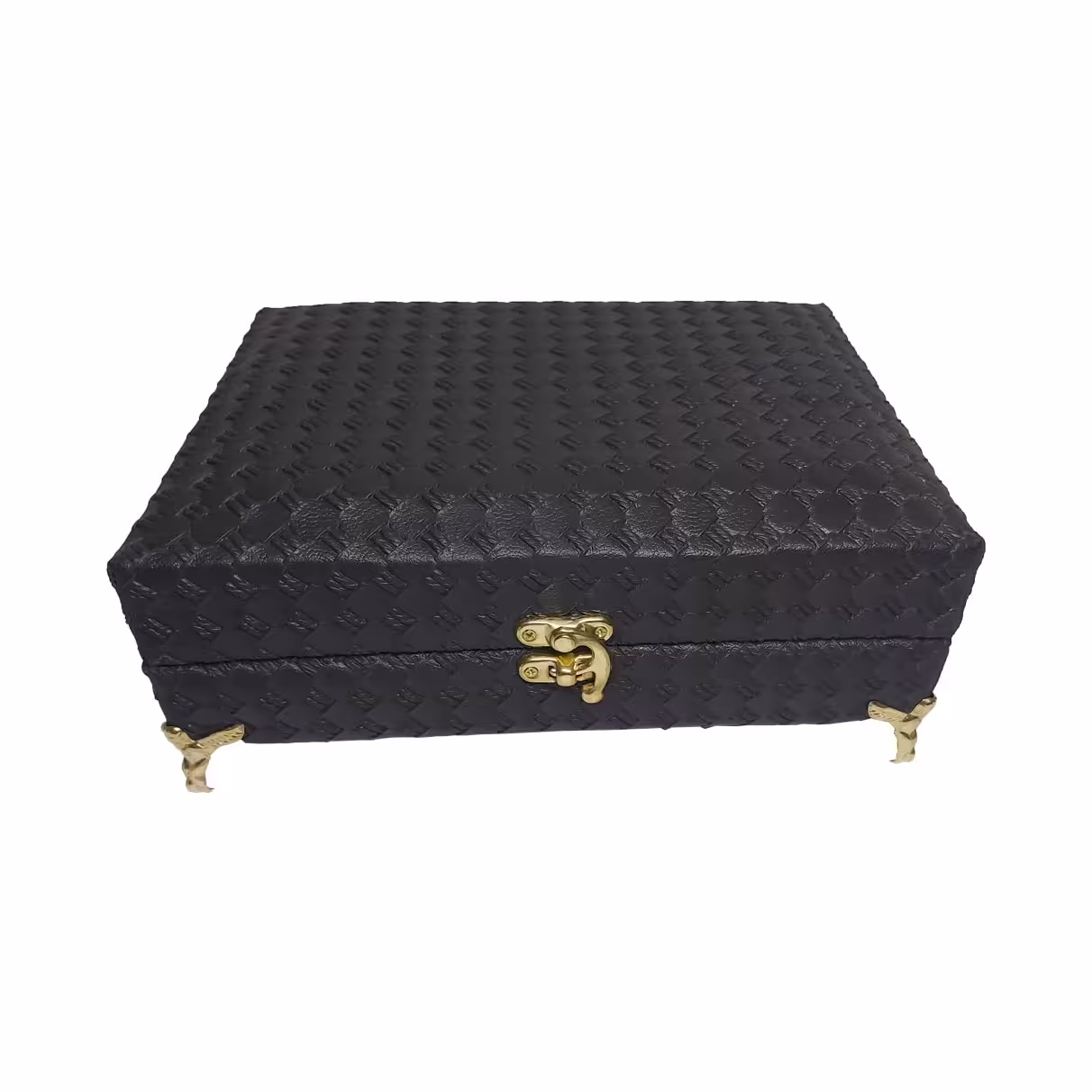 جعبه لوازم خیاطی مدل چرمی مشکی