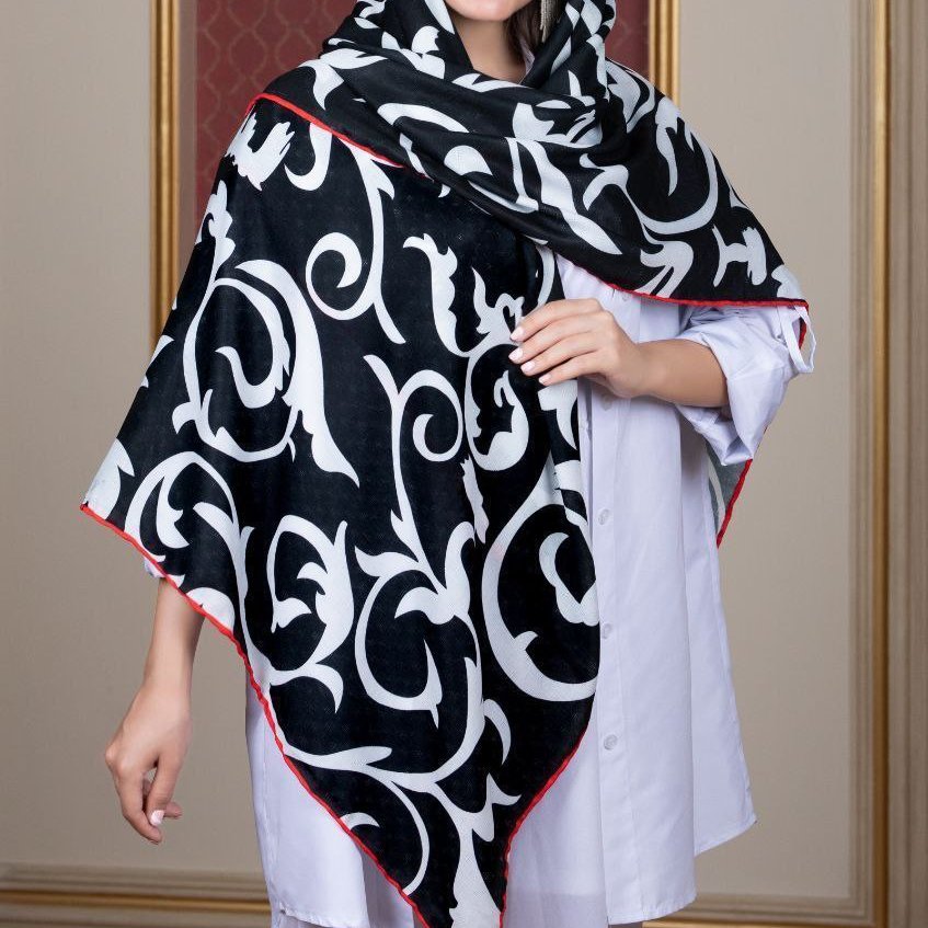 روسری نخی تابستانه نگینی