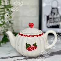 قوری دالبری توت فرنگی برجسته سرامیکی