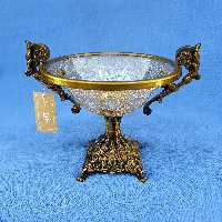 ظرف آجیل و میوه خوری پایه دار اریکو طرح آبگز کد 1706