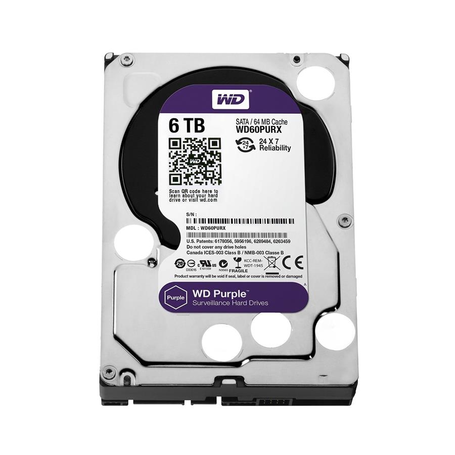 هارددیسک اینترنال وسترن دیجیتال سری Purple NV ظرفیت 6 ترابایت