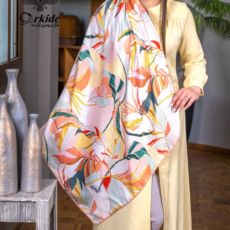 روسری نخ ابریشم گارزا  035