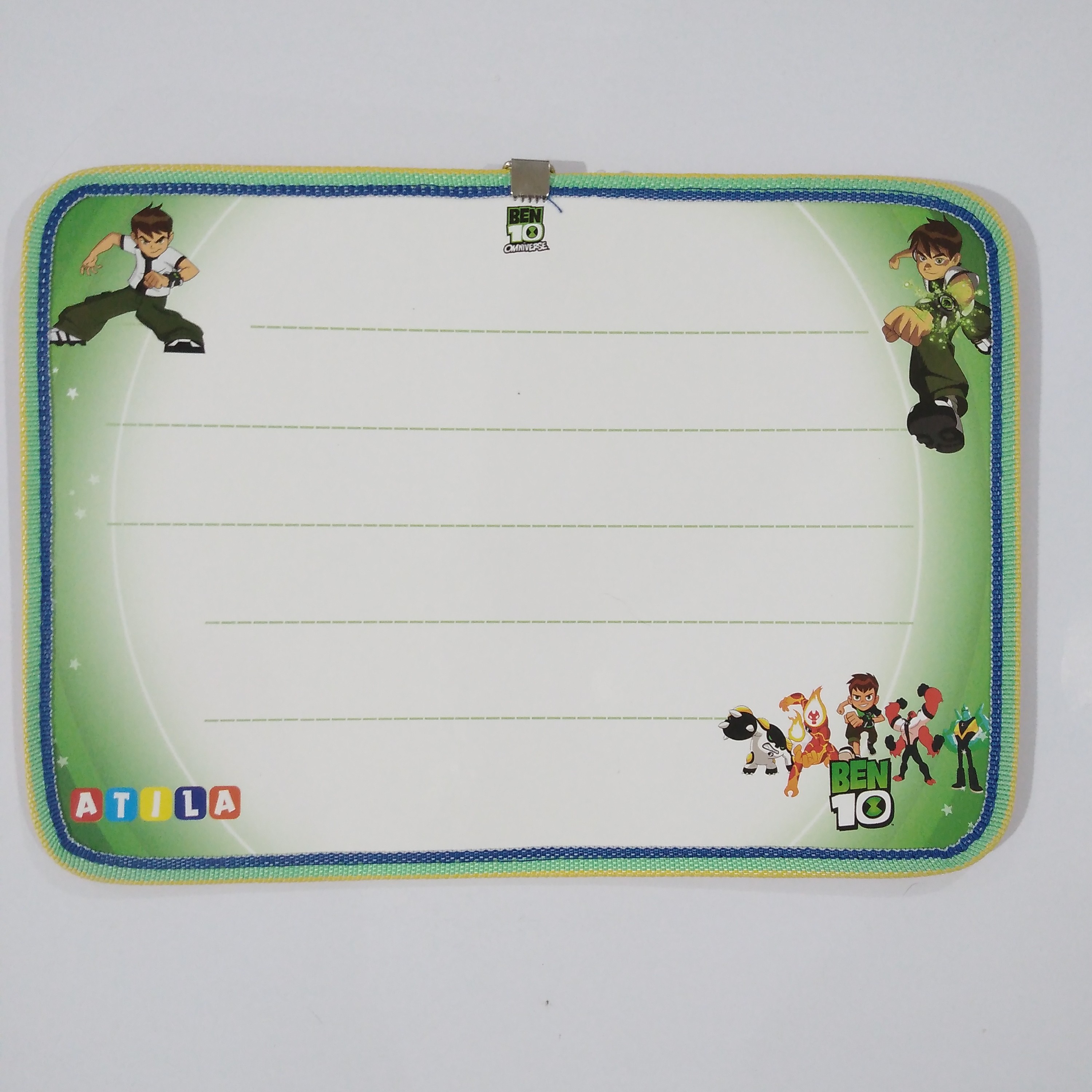 تخته وایت برد دو طرفه فانتزی 35 در 25 طرح بن تن