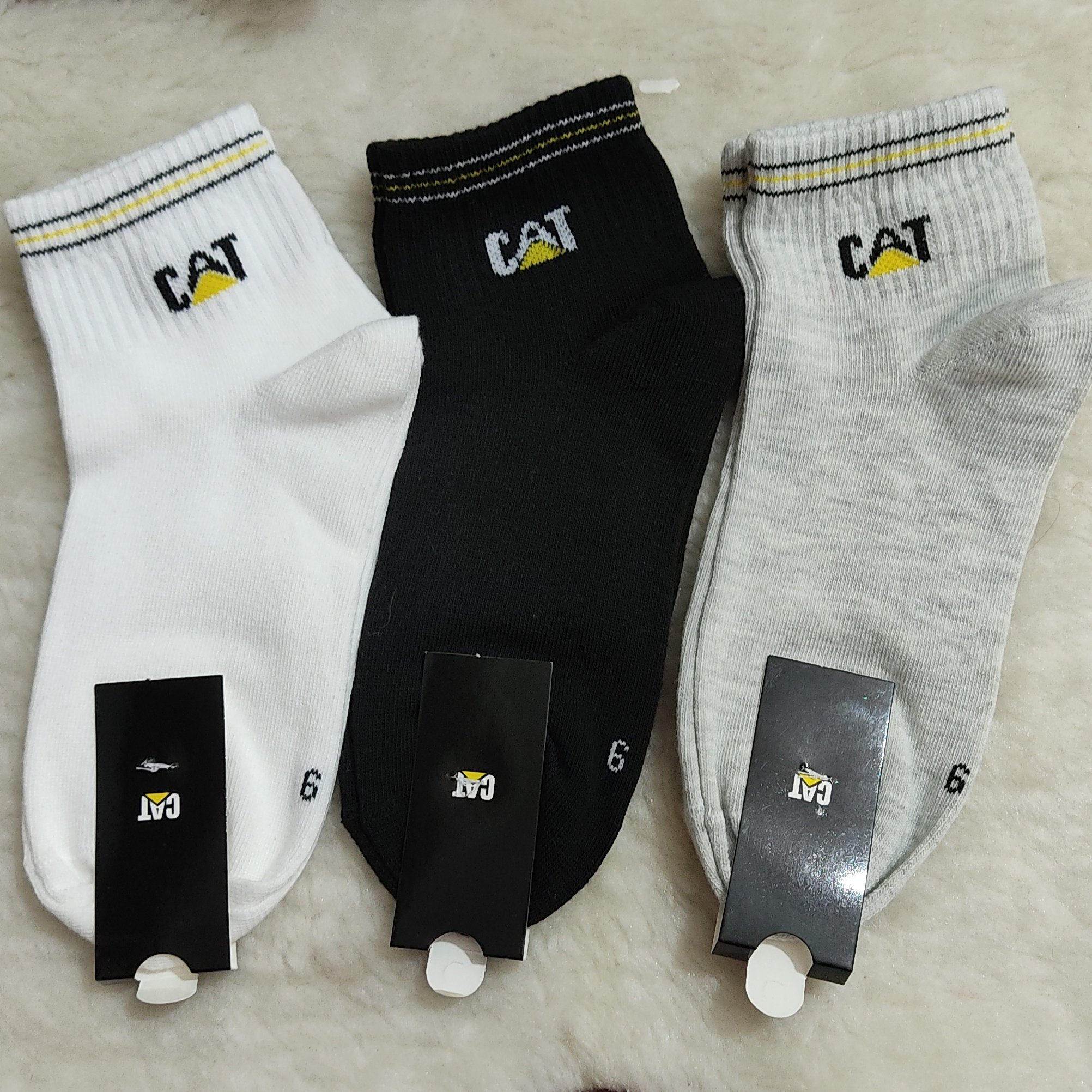 جوراب مچدار cat موجودی یک جفت مشکی کیفیت بالا فری سایز مناسب سایز 32 تا 36