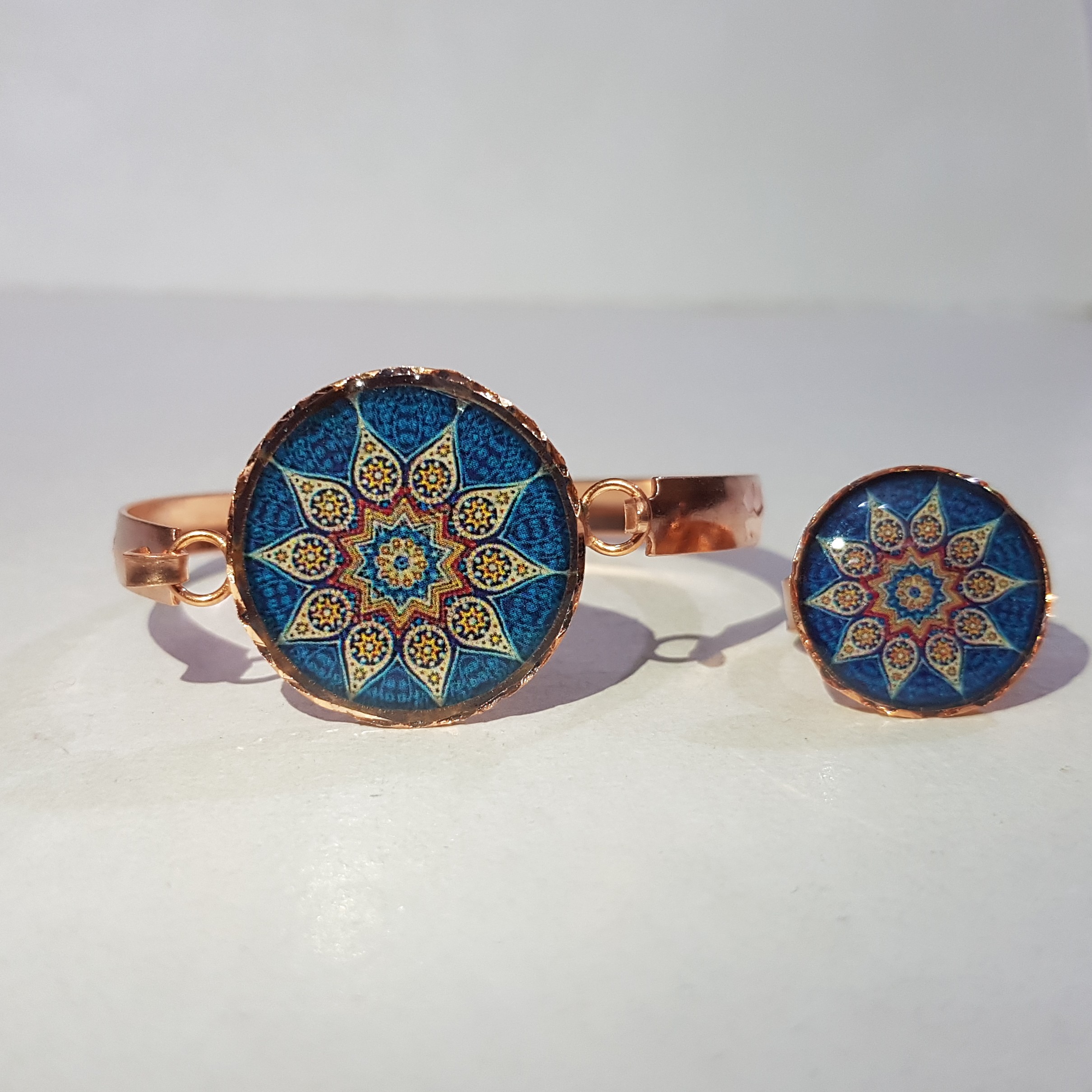 نیم ست مسی مدل دایره کد 9