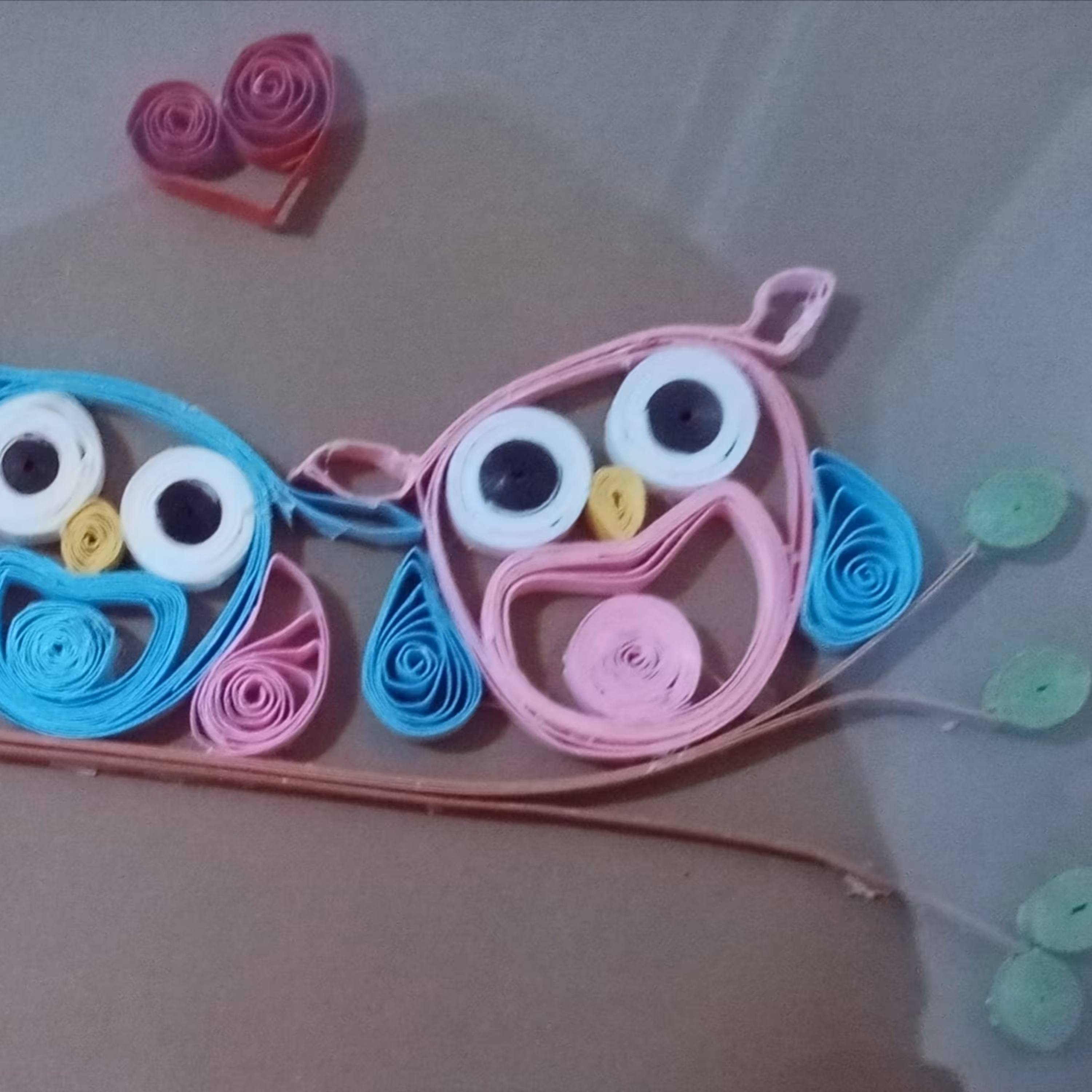 کارت پستال طرح جغد ملیله کاغذی دست ساز زیبا